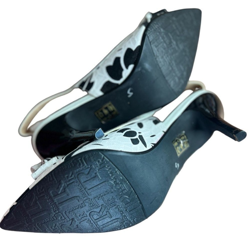 Pum Claudette romanticWhite shoes femine pointed toe strap floral embellished 12 - Picture 6 of 11